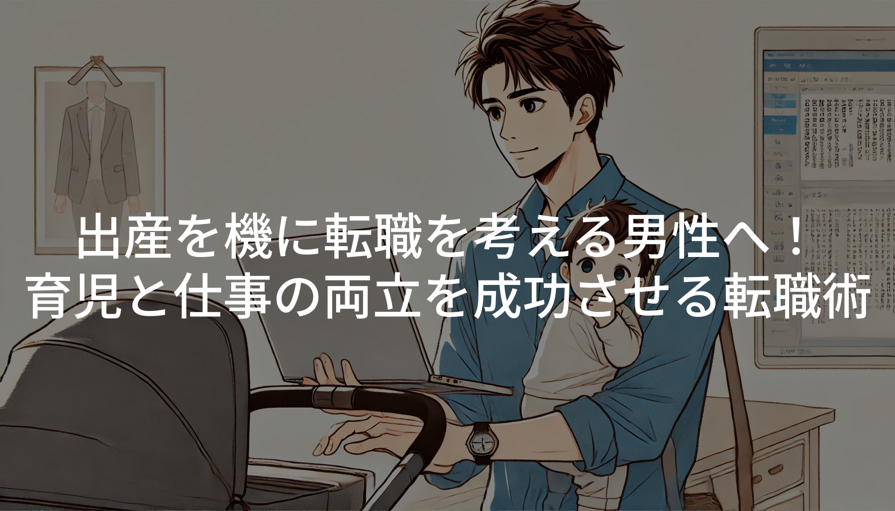 出産を機に転職を考える男性へ！育児と仕事の両立を成功させる転職術